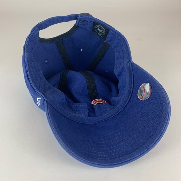 Chicago Cubs MLB Blue 47 Brand Clean Up Small Logo Relaxed Fit Strapback Hat - Picture 4 of 5